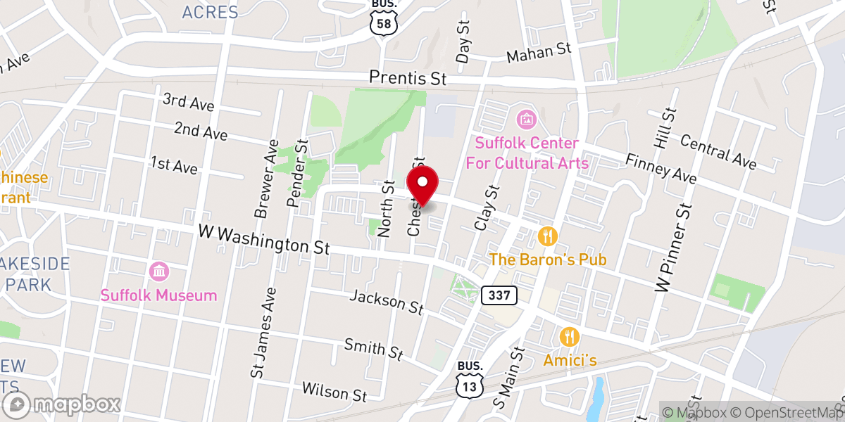 Map showing location of Life Experience Church