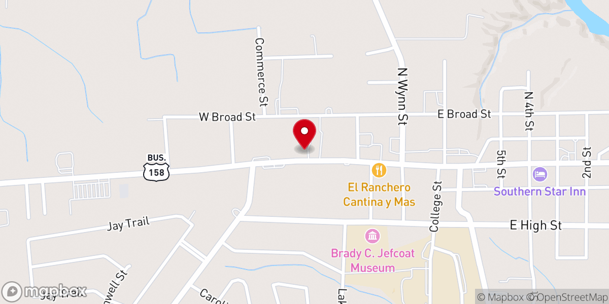 Map showing location of United Full Gospel Revival Center