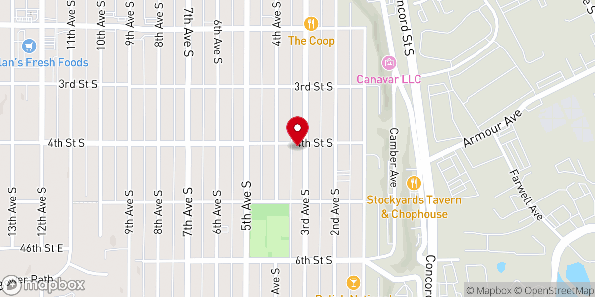 Map showing location of Victory Outreach MSP