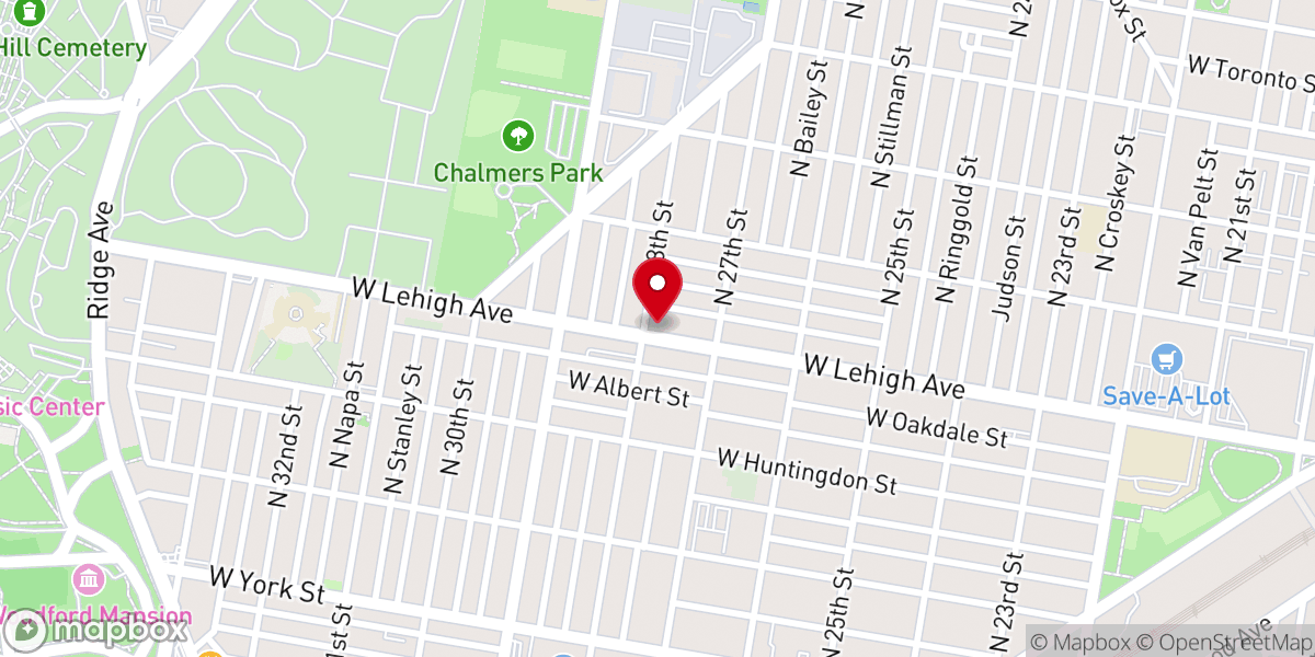 Map showing location of Mt Sinai Tabernacle Baptist Ch