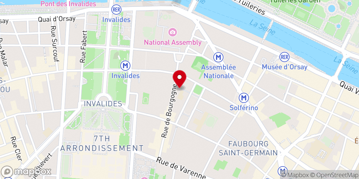 Map showing location of Chapelle de Jésus-Enfant