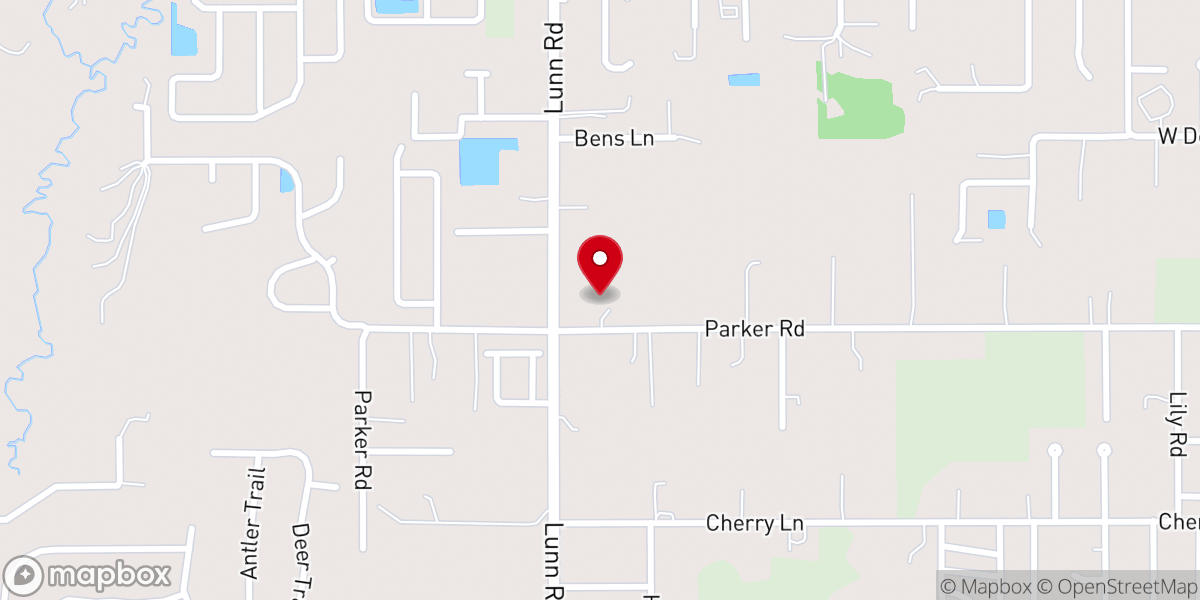Map showing location of Lakeland Bible Church