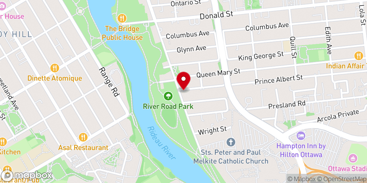 Map showing location of Gospel Hall