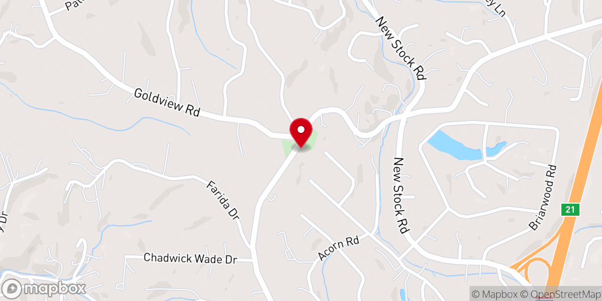 Map showing location of Pleasant Hill Baptist Church
