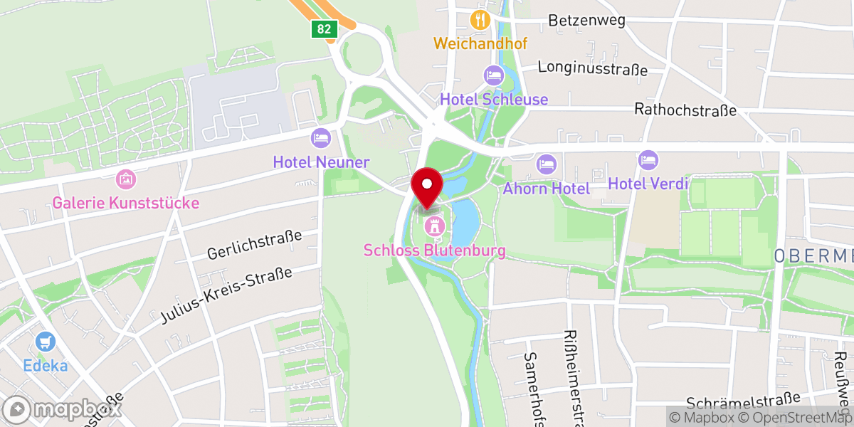 Map showing location of Schloßkapelle Blutenburg