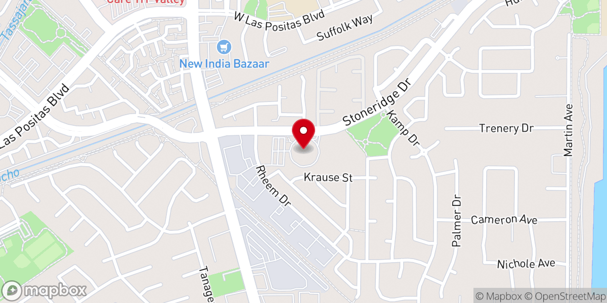 Map showing location of St. Elizabeth Ann Seton Church