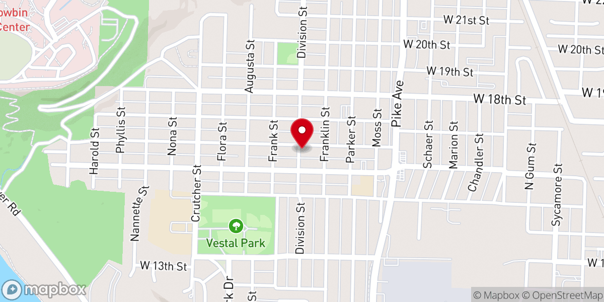 Map showing location of Primitive Baptist-Fuller Chapel