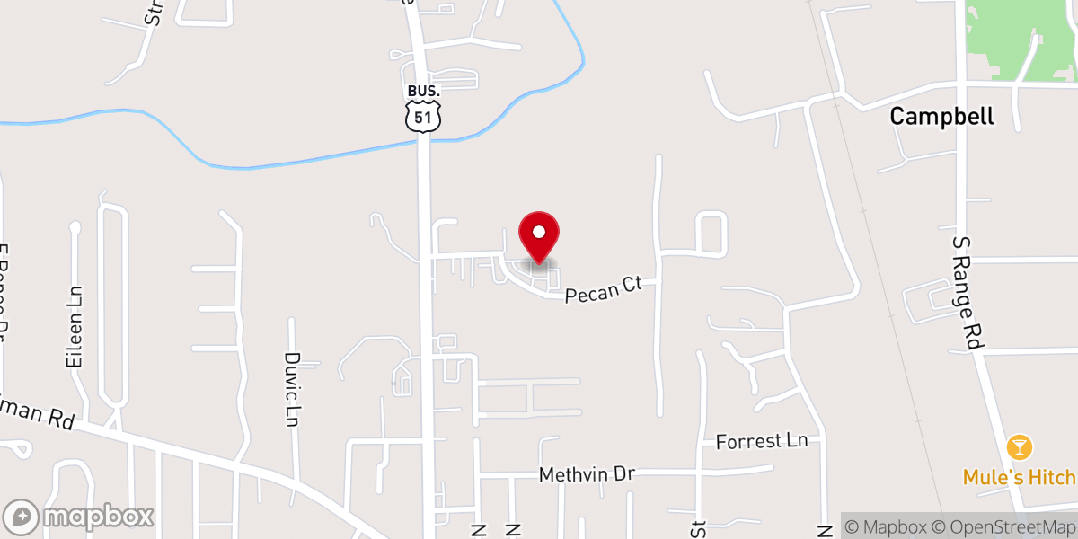 Map showing location of Knights of Columbus