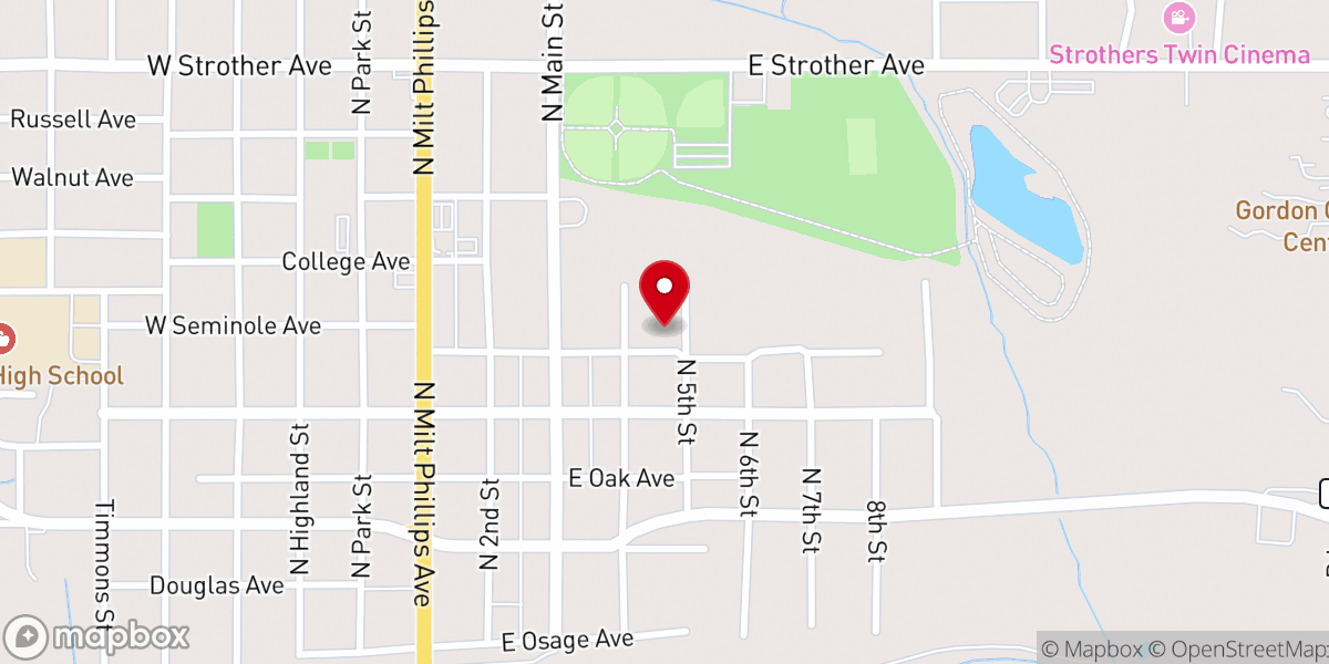 Map showing location of Lord's Community Church
