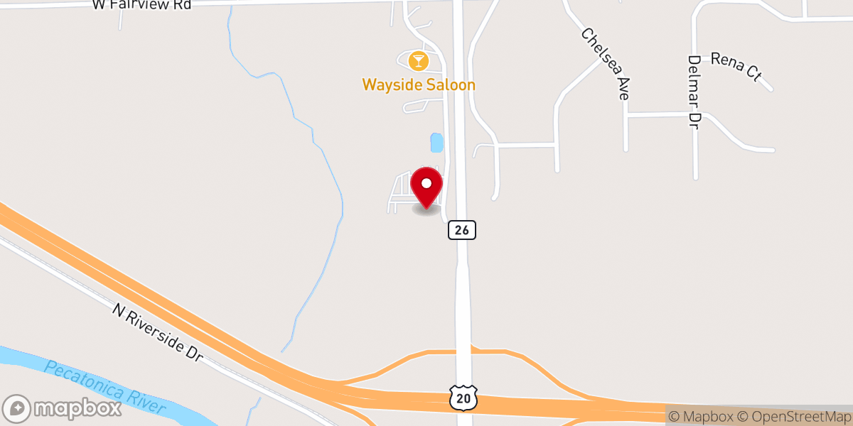 Map showing location of Celebrate Recovery