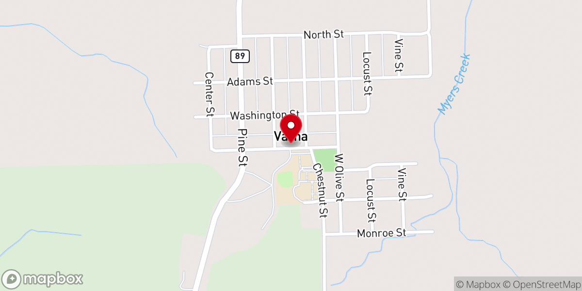 Map showing location of Varna Village Hall