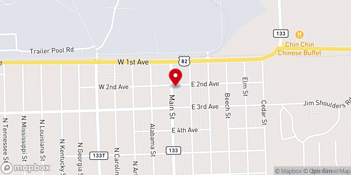 Map showing location of Living Word Church