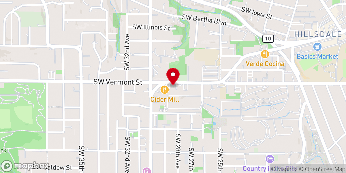 Map showing location of Congregation Kesser Israel