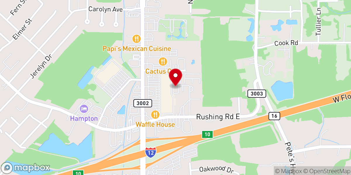 Map showing location of Faith Crossing United Methodist