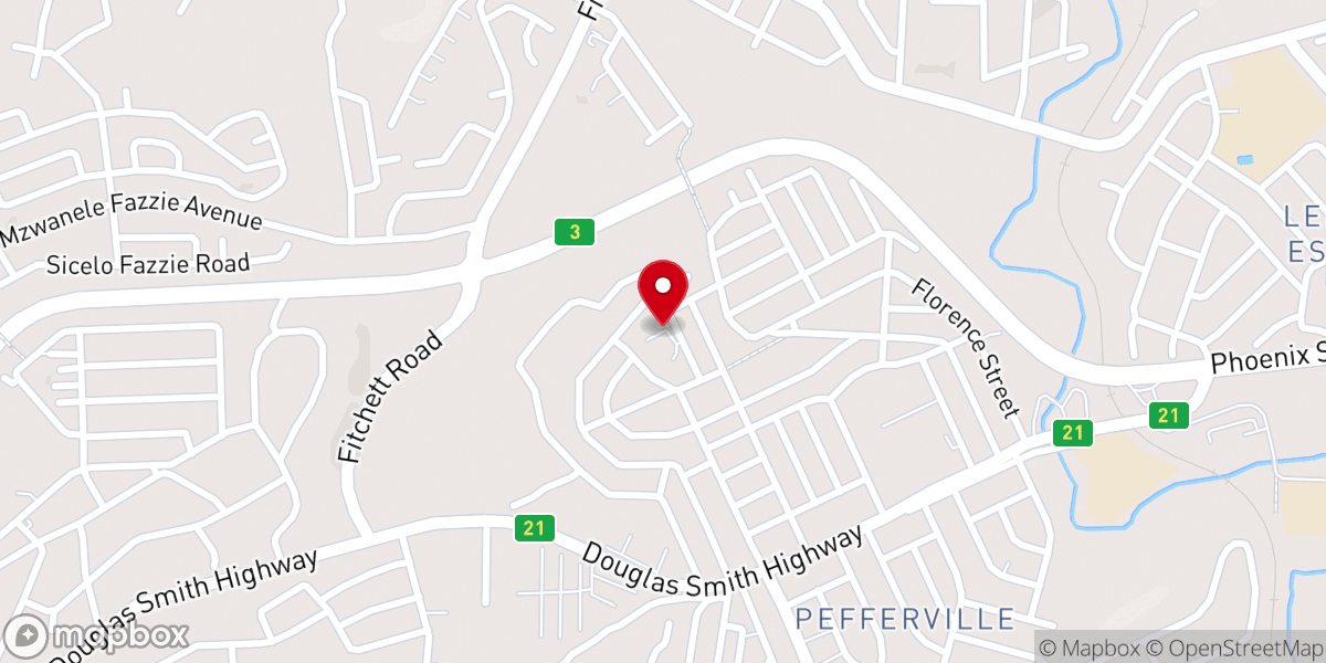 Map showing location of St Peter Claver Catholic Church