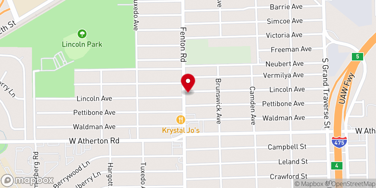 Map showing location of Unity of Faith Church