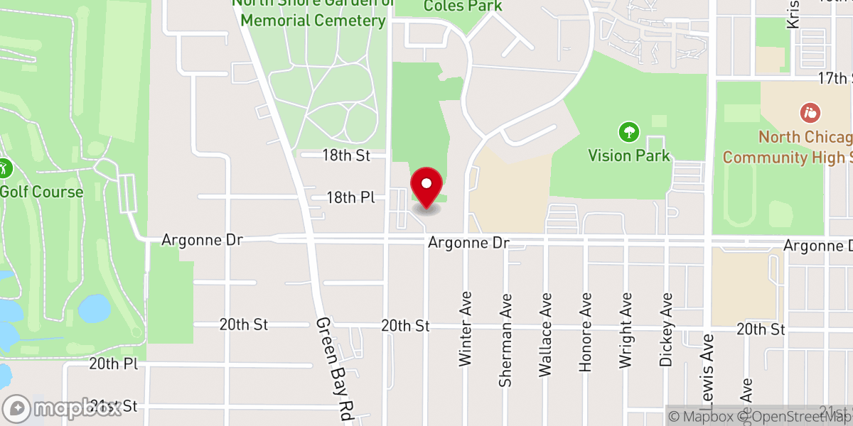Map showing location of Christian Valley Missionary Baptist Church