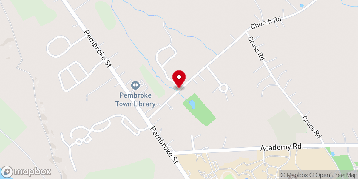 Map showing location of Meetinghouse Commons