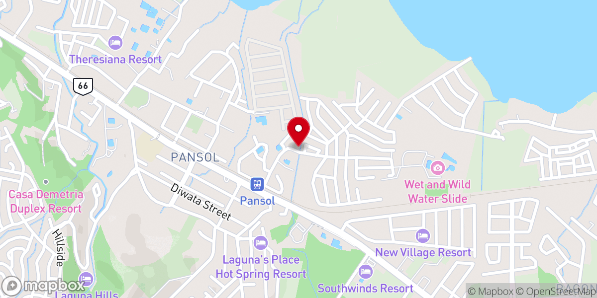 Map showing location of Holy Trinity Parish