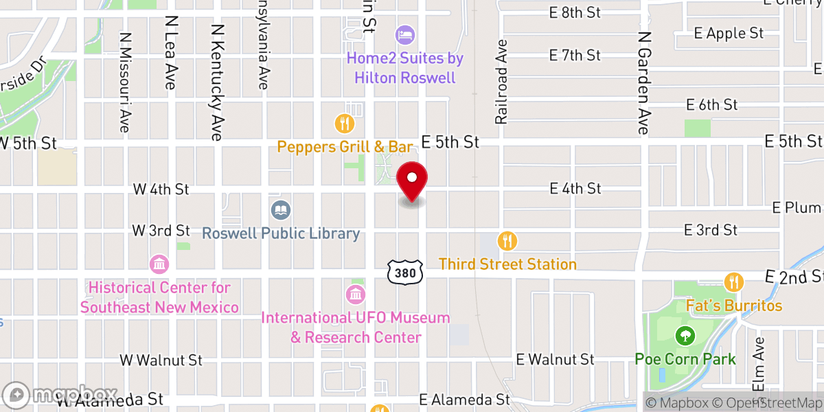 Map showing location of The Liberty, Inc