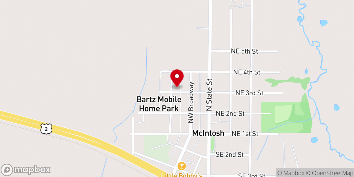 Map showing location of Immanuel Lutheran Church