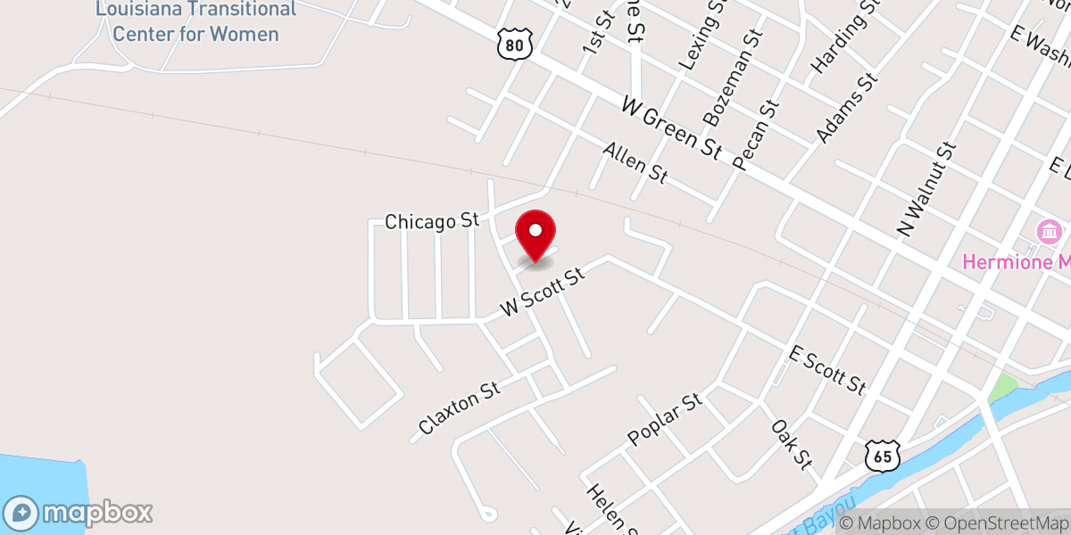 Map showing location of First Colored Missionary Baptist