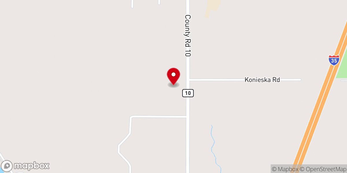 Map showing location of New Life Tabernacle