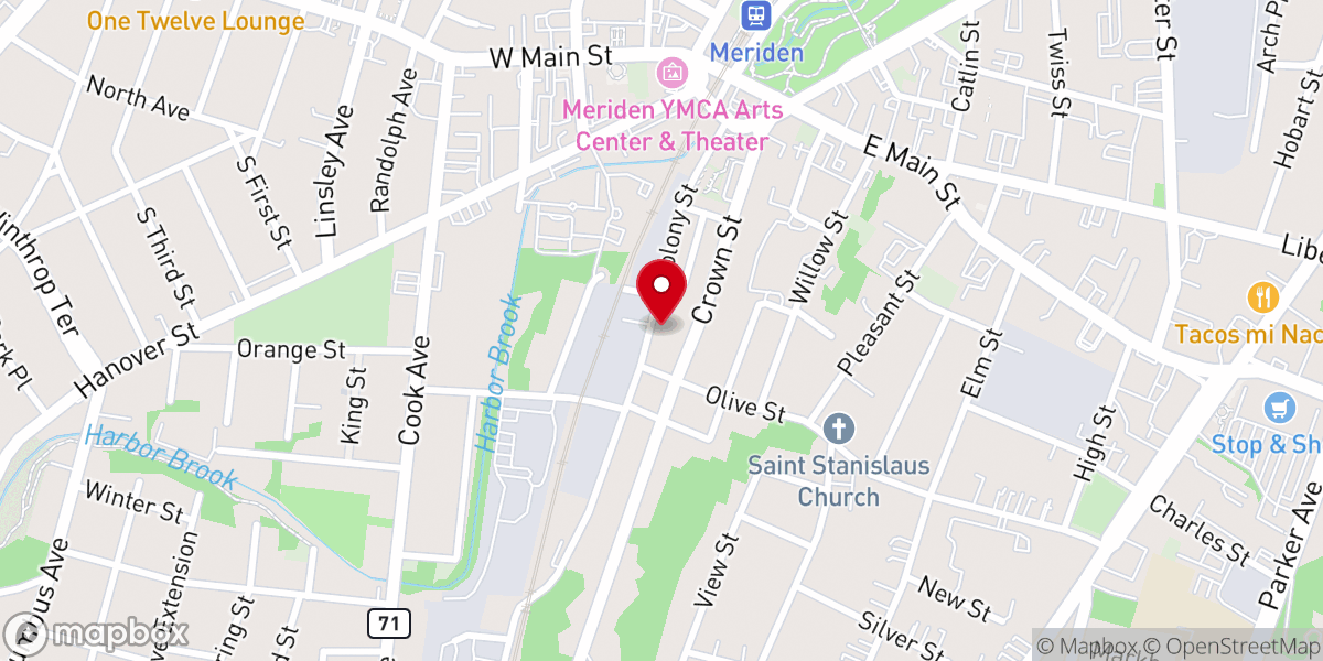 Map showing location of All Souls Anglican Church