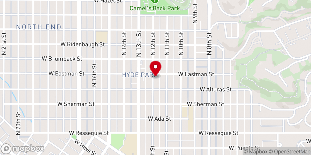 Map showing location of Hyde Park Mennonite Fellowship