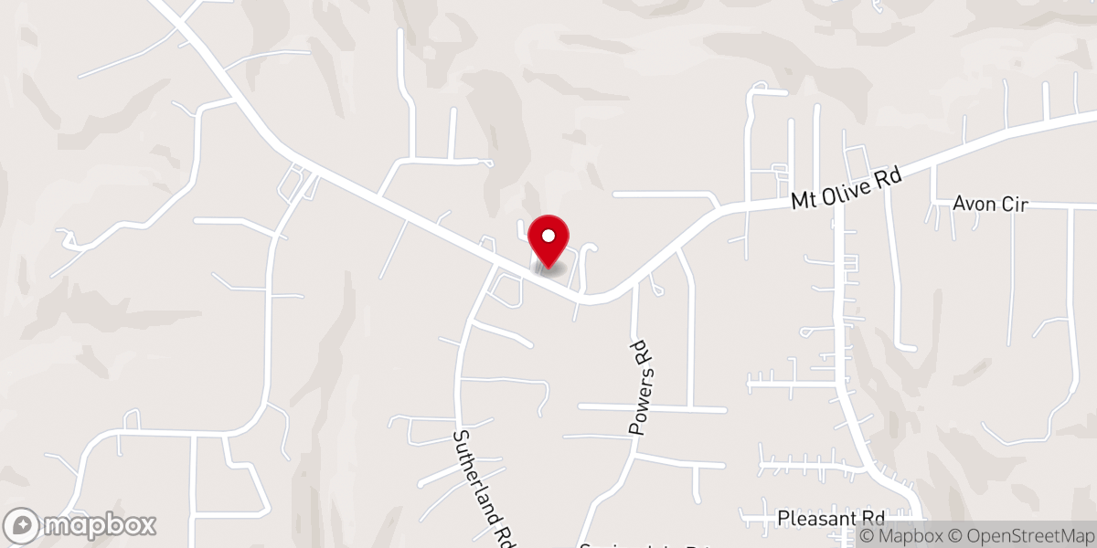 Map showing location of Beechwood Baptist Church