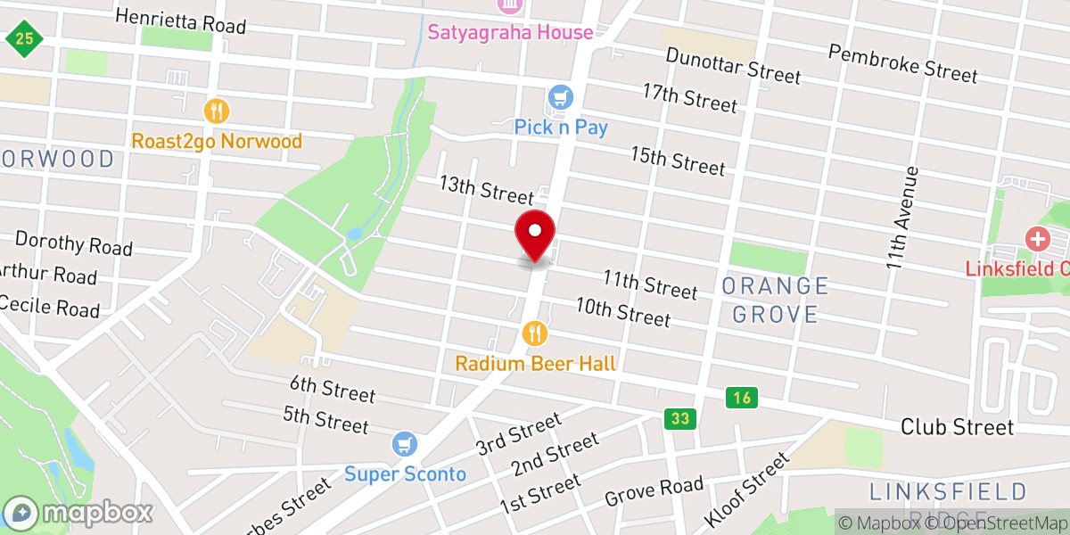 Map showing location of Faith and Works Apostolic Church