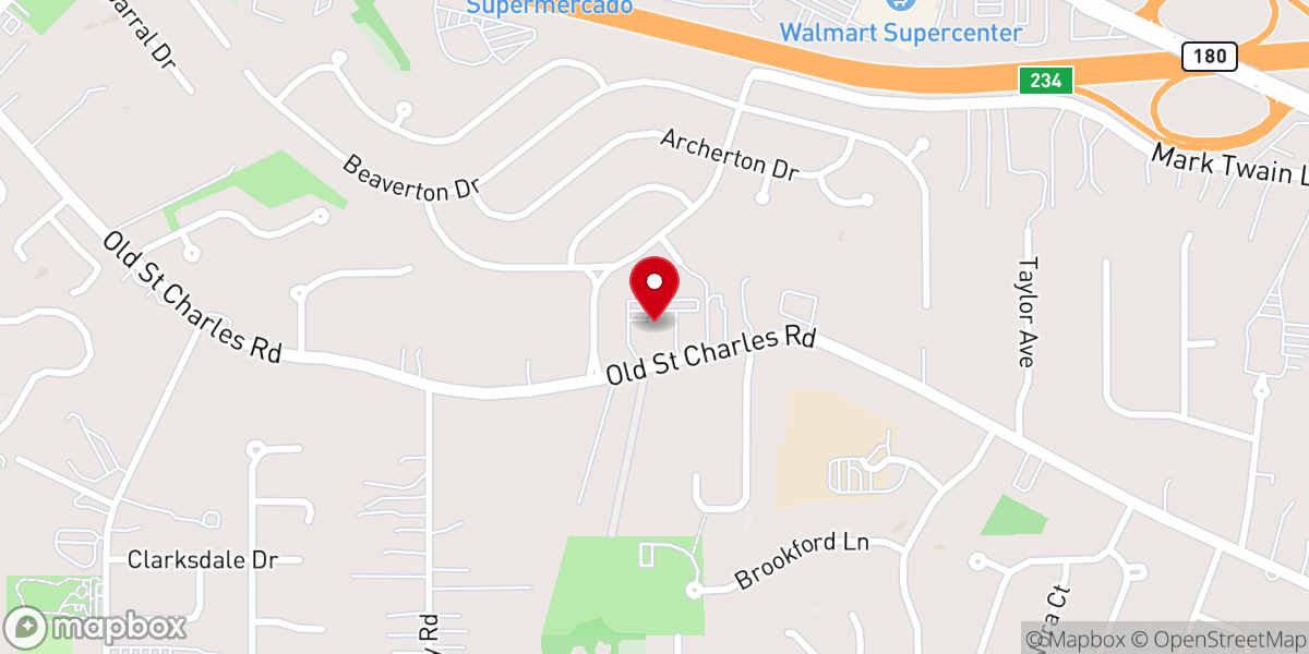 Map showing location of Simple Church St. Louis