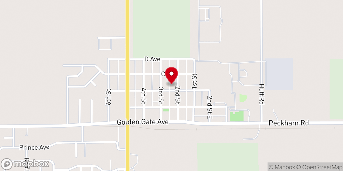 Map showing location of Golden Gate Neighborhood Church