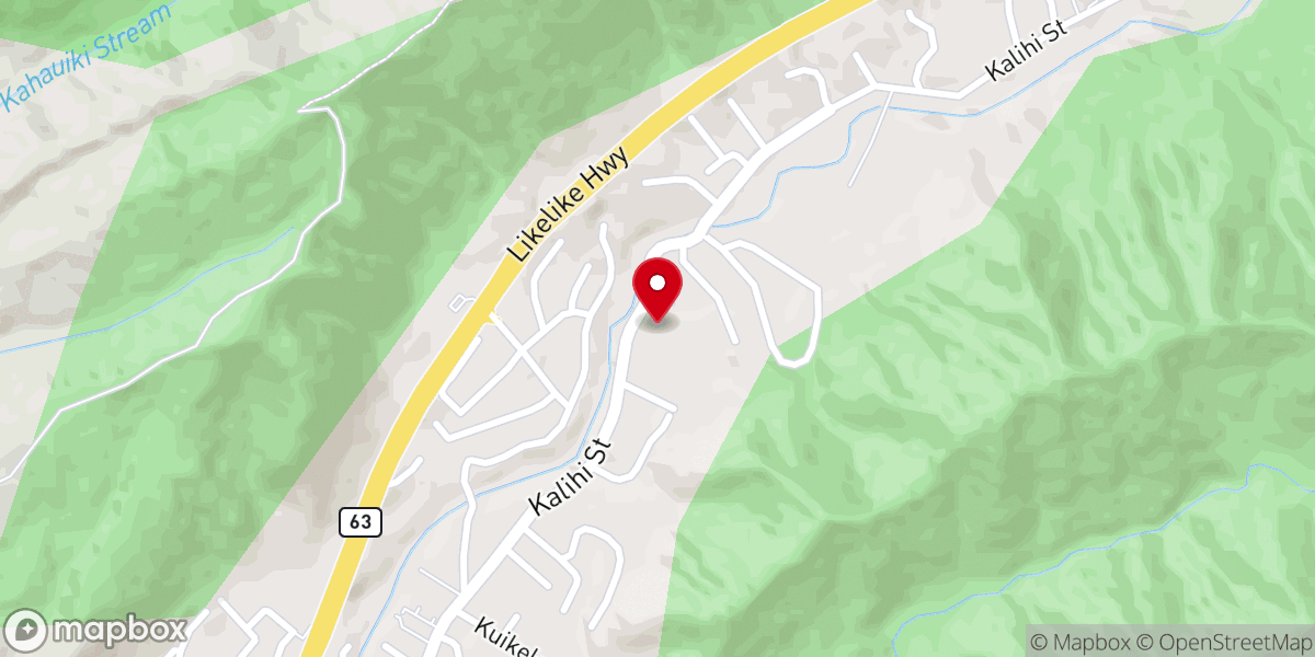 Map showing location of Honolulu Church of Light