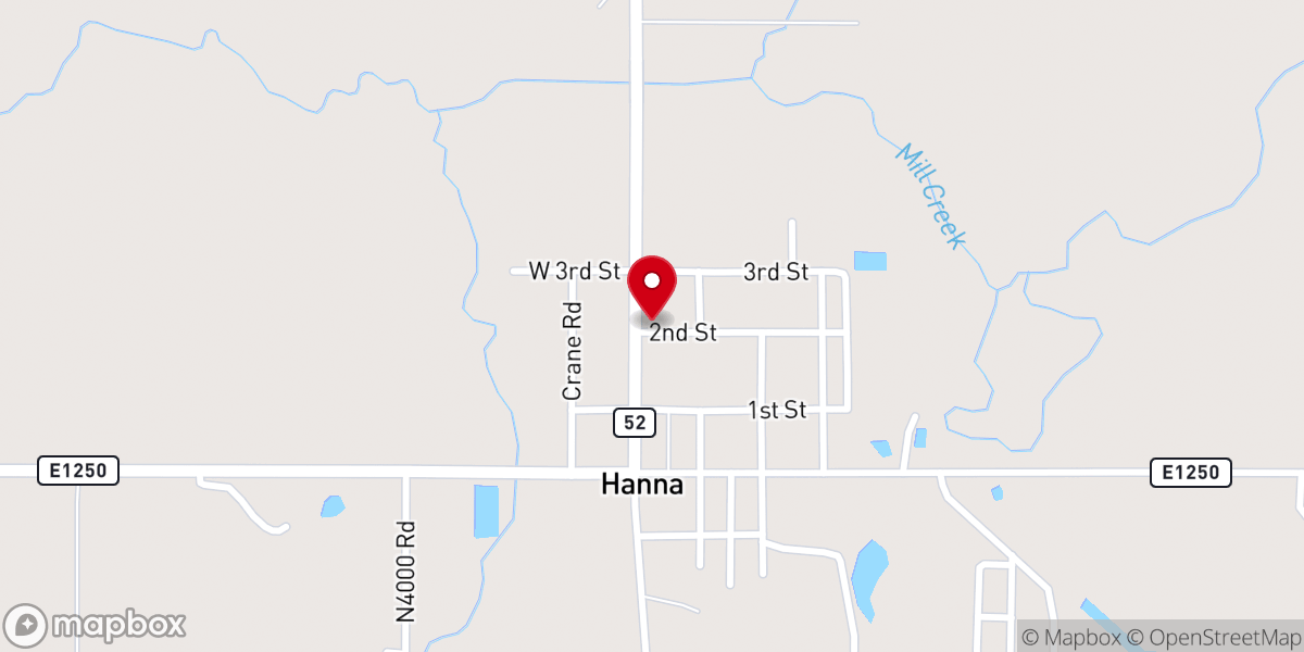 Map showing location of Church of Christ