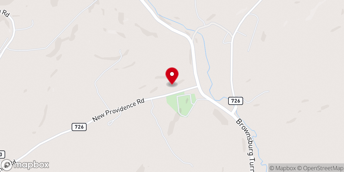 Map showing location of Mt Joy Presbyterian Church