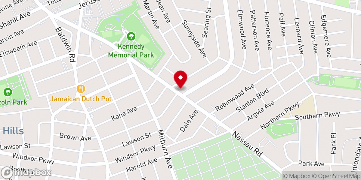 Map showing location of Hempstead Seventh-day Adventist Church