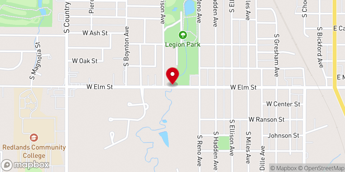 Map showing location of Parsonage Nazarene