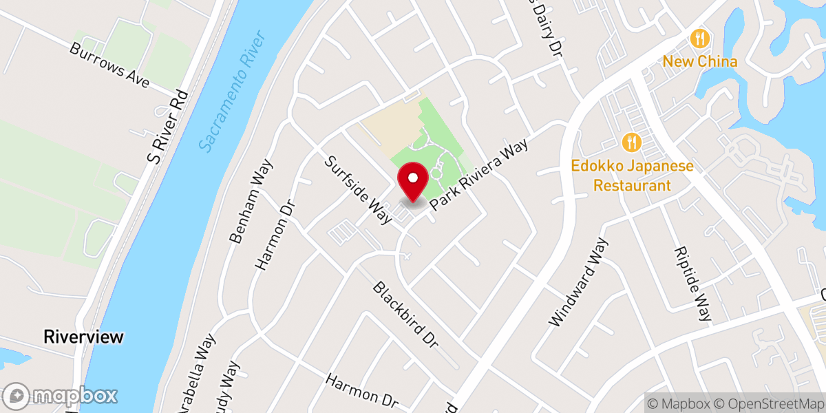 Map showing location of Chinese Grace Bible Church