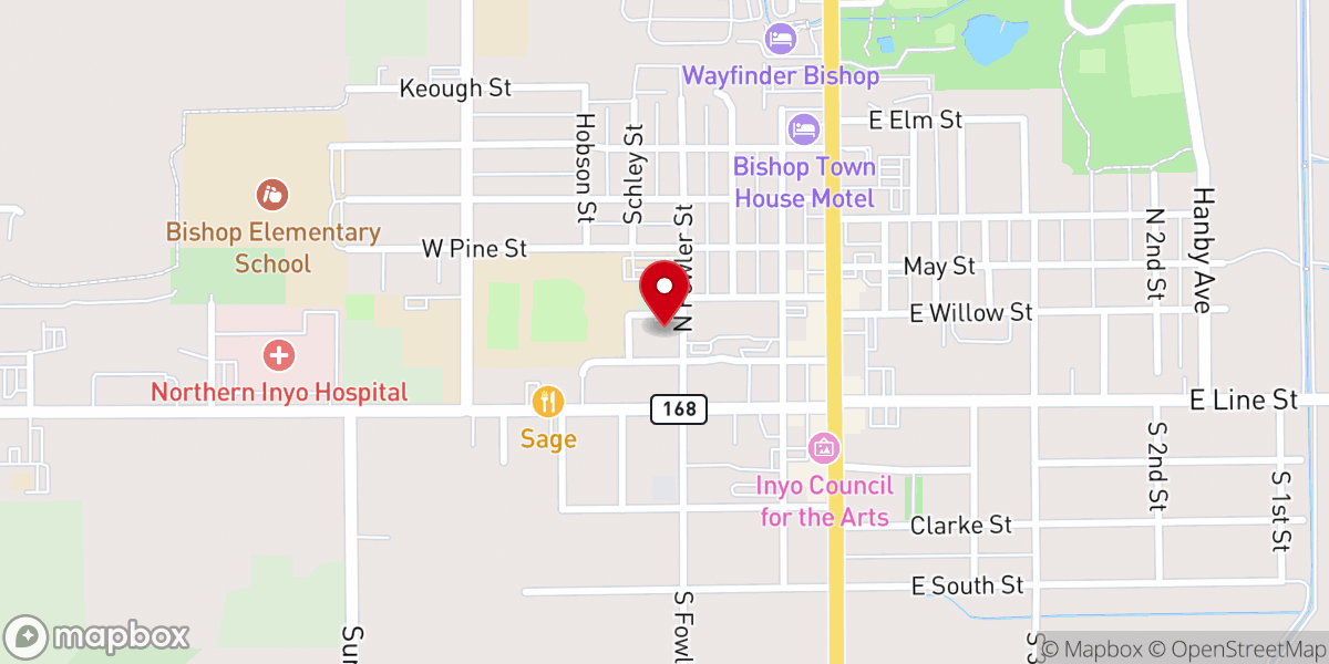 Map showing location of Guest Info - Bishop United Methodist Church