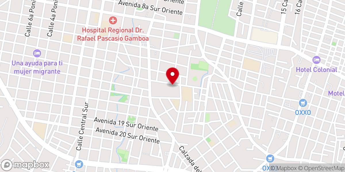 Map showing location of ICIPAR Jesús es el Camino