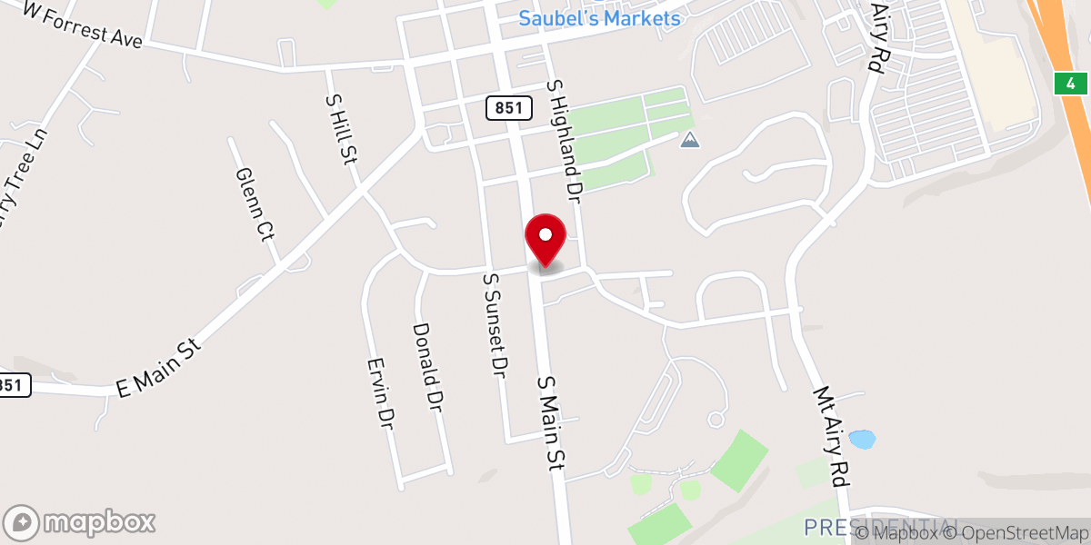 Map showing location of St Paul's Church of Christ