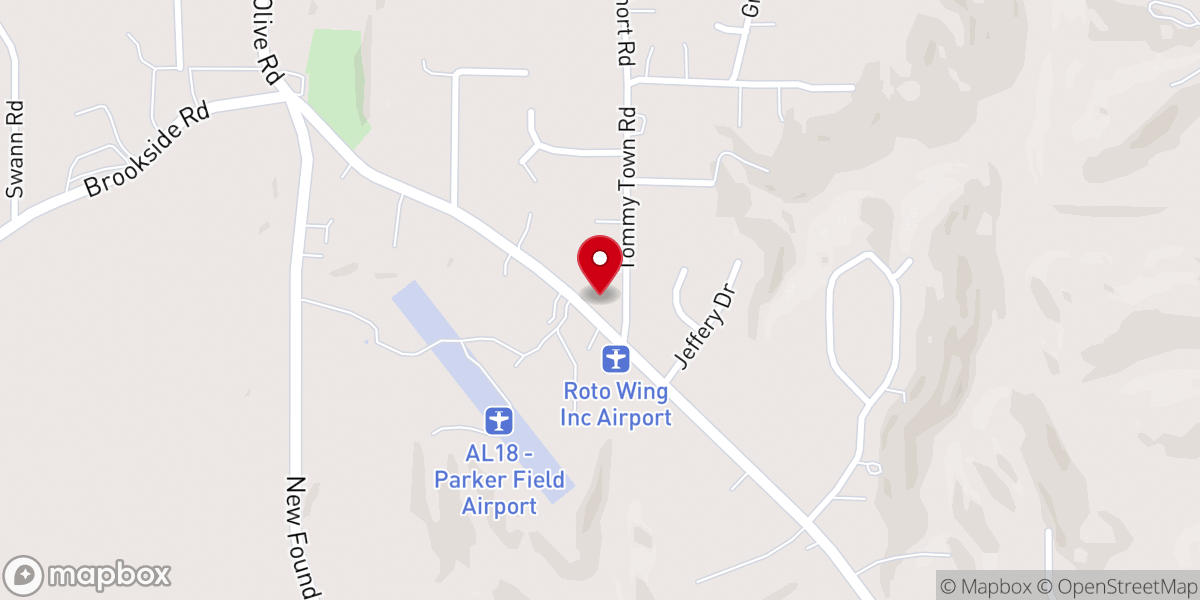 Map showing location of The Olive Grove Congregational Methodist Church
