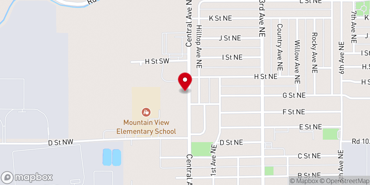 Map showing location of Quincy Church of The Nazarene