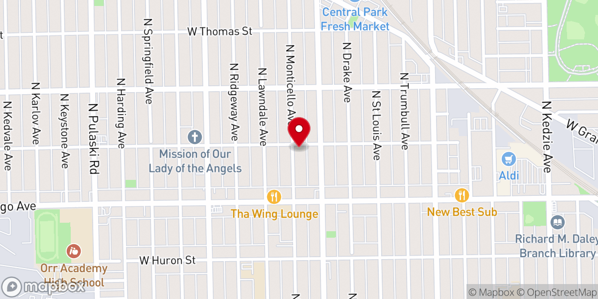 Map showing location of Life Center Church Of Deliverance