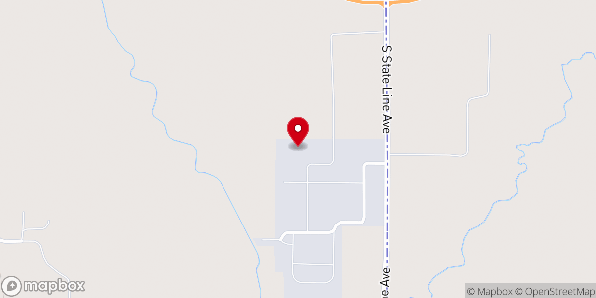 Map showing location of Circle J Cowboy Church