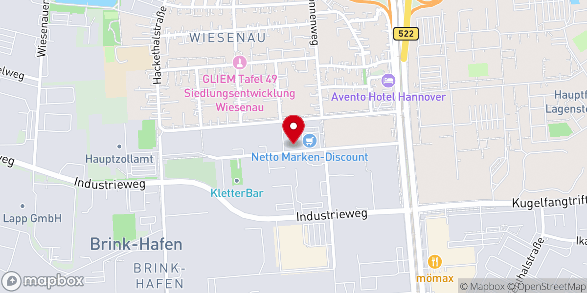 Map showing location of FECG Nasiräer Hannover