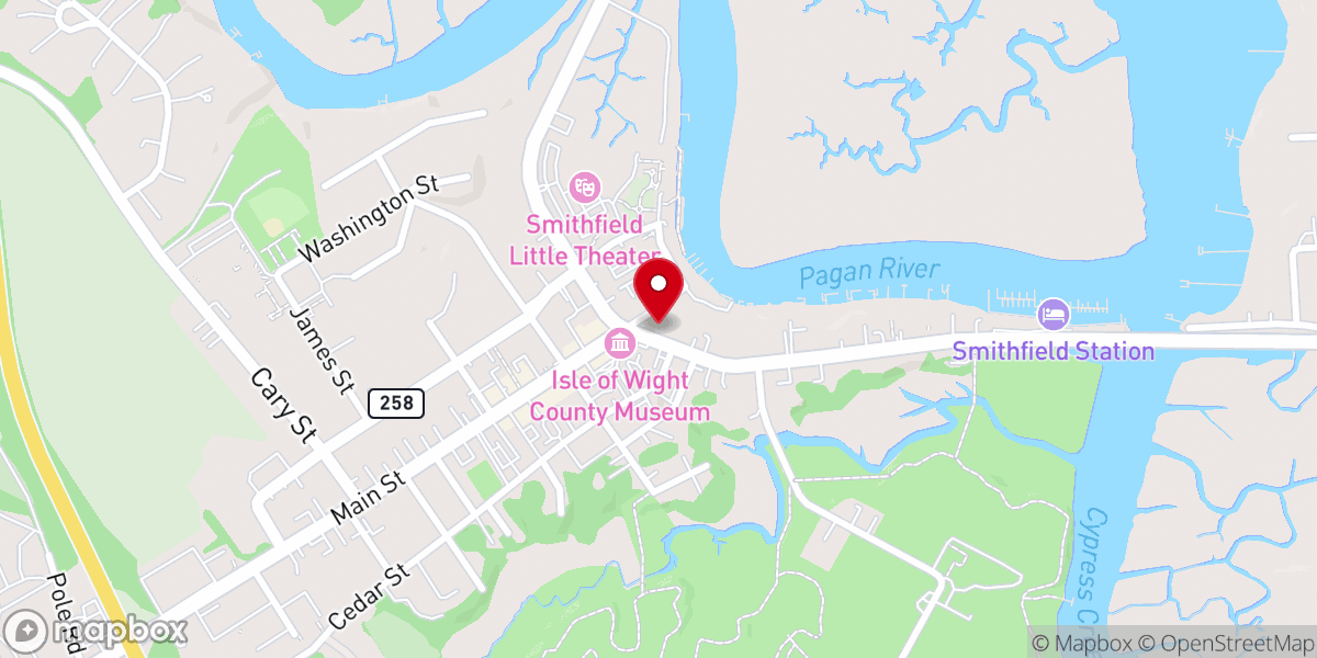 Map showing location of Christ Episcopal Church