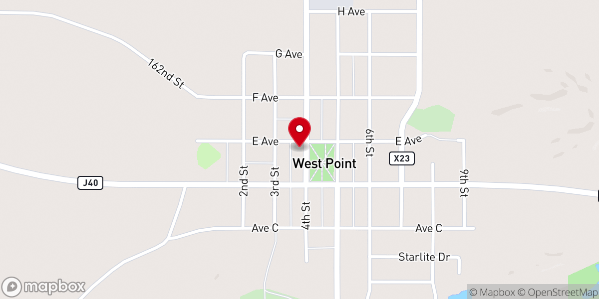 Map showing location of TurnBowl Lanes & Grill