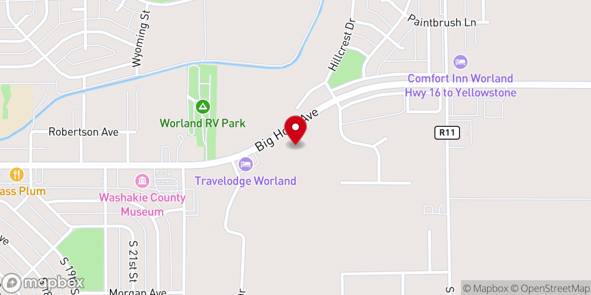 Map showing location of St. Alban's Episcopal Church